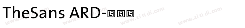 TheSans ARD字体转换